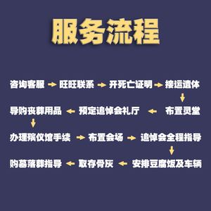 殡葬一条龙服务发圈文案	(殡葬一条龙有哪些服务大概多少钱)